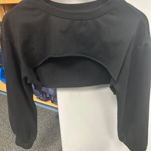 SHEIN Black Cropped Sweater